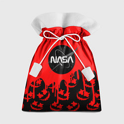 Мешок для подарков Marshmello x Nasa red, цвет: 3D-принт