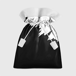 Мешок для подарков Просто краска черно белая, цвет: 3D-принт