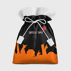 Мешок для подарков Green day rock, цвет: 3D-принт