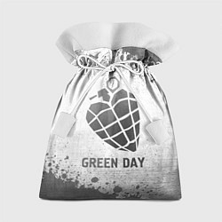 Подарочный мешок Green Day - white gradient