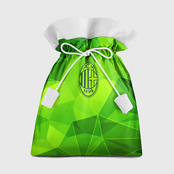Мешок для подарков AC Milan green poly, цвет: 3D-принт