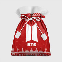 Подарочный мешок Новогодний BTS с оленями