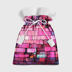 Подарочный мешок Pink bricks