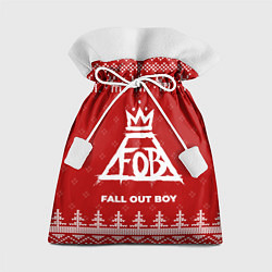 Подарочный мешок Новогодний Fall Out Boy с оленями
