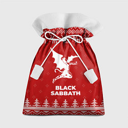 Подарочный мешок Новогодний Black Sabbath с оленями