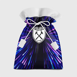Мешок для подарков West Ham neon energy, цвет: 3D-принт