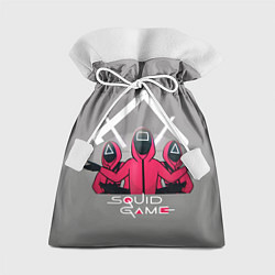 Мешок для подарков Персонажи из Игра в кальмара, цвет: 3D-принт