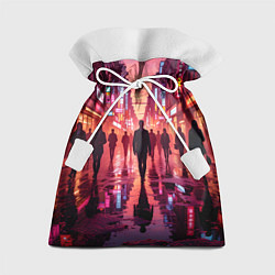 Мешок для подарков Вечерний мегаполис, цвет: 3D-принт