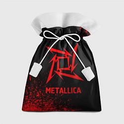 Подарочный мешок Metallica - red gradient