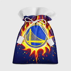 Мешок для подарков Голден Стэйт Уорриорз в огне, цвет: 3D-принт