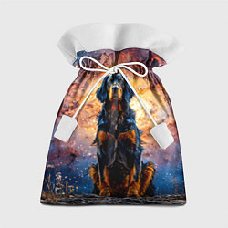 Мешок для подарков Сеттер в космосе, цвет: 3D-принт