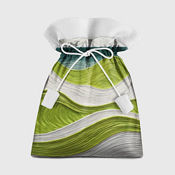 Мешок для подарков Лаймовые волны, цвет: 3D-принт