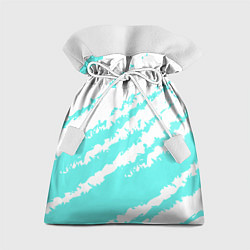 Мешок для подарков The color is light blue and white, цвет: 3D-принт