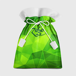 Мешок для подарков Led Zeppelin green poly, цвет: 3D-принт