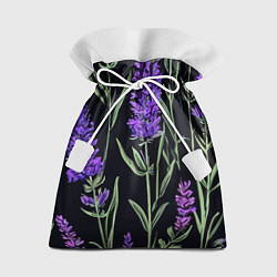 Мешок для подарков Лаванда винтажный узор, цвет: 3D-принт