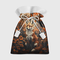 Мешок для подарков Лис в лесной чаще, цвет: 3D-принт