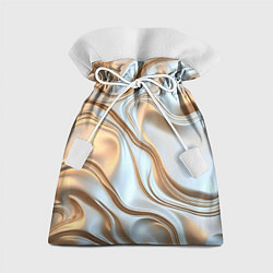 Мешок для подарков Жидкое белое золото, цвет: 3D-принт