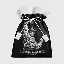 Мешок для подарков Арнольд - живи люби расти, цвет: 3D-принт