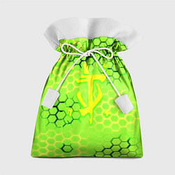 Мешок для подарков Doom кислотные соты лого, цвет: 3D-принт