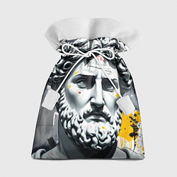Мешок для подарков Античный портрет и краска, цвет: 3D-принт