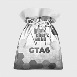 Подарочный мешок GTA6 - white gradient