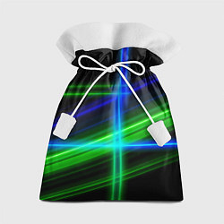 Мешок для подарков Color blue black green, цвет: 3D-принт