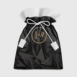 Мешок для подарков Twenty One Pilots golden poly, цвет: 3D-принт