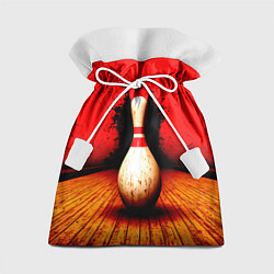 Мешок для подарков Кегля на красном, цвет: 3D-принт