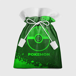 Подарочный мешок Pokemon - green gradient