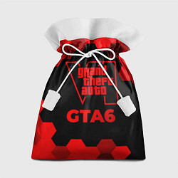 Подарочный мешок GTA6 - red gradient