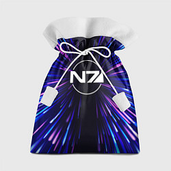 Мешок для подарков Mass Effect neon energy, цвет: 3D-принт