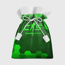 Подарочный мешок Counter-Strike 2 - green gradient