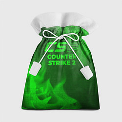 Подарочный мешок Counter Strike 2 - green gradient