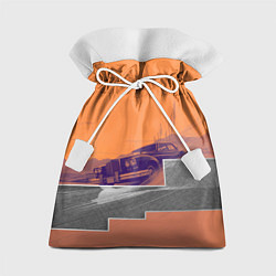Мешок для подарков Элитное авто в пустыни, цвет: 3D-принт