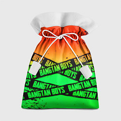Мешок для подарков Bangtan Boys steel grunge, цвет: 3D-принт