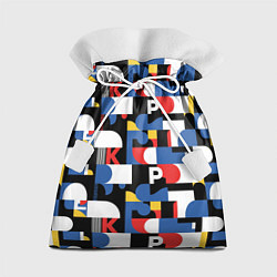 Мешок для подарков Геометрия букв, цвет: 3D-принт
