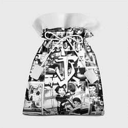 Мешок для подарков Doom anime black, цвет: 3D-принт