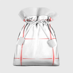 Мешок для подарков Color white red stripes, цвет: 3D-принт
