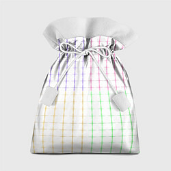 Мешок для подарков Color white multicolored stripes, цвет: 3D-принт