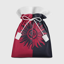 Мешок для подарков Солнце красно-синее, цвет: 3D-принт