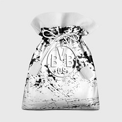 Мешок для подарков Borussia черно белые краски, цвет: 3D-принт