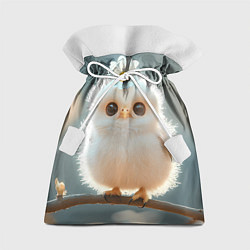 Мешок для подарков Милый цыпленок с цветочком на лбу, цвет: 3D-принт