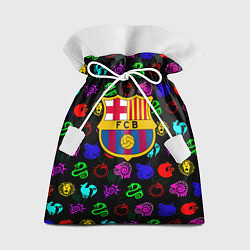 Подарочный мешок Barcelona neon games logo