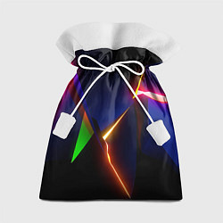 Подарочный мешок Neon colored geometric