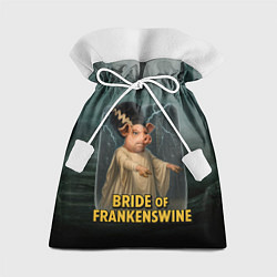 Мешок для подарков Франкенштейн свинья невеста, цвет: 3D-принт