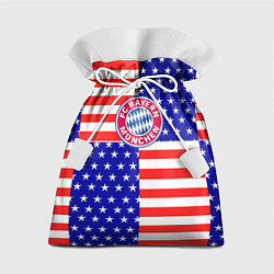 Мешок для подарков Бавария Мюнхен сша паттерн, цвет: 3D-принт