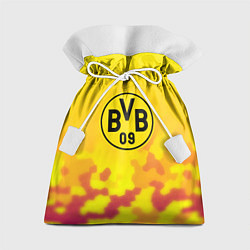 Мешок для подарков Borussia камуфляж желтый текстура, цвет: 3D-принт