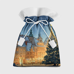 Подарочный мешок Новый год в старом городе