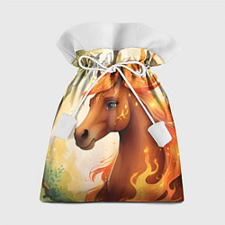 Подарочный мешок Милая огненная лошадь