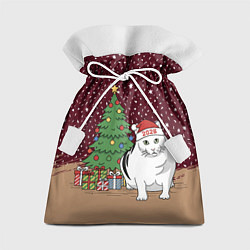 Подарочный мешок Кот Бендер и ёлка
